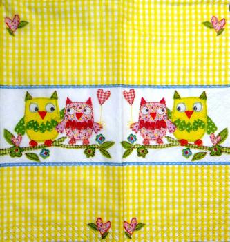050 Owls - 4-ply - Colourful Life - Handkerchief